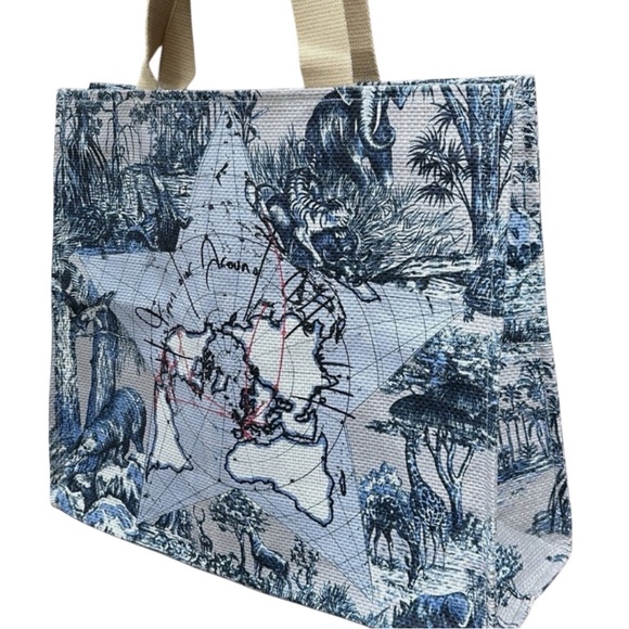 New in bag Christian Dior VIP “Around te World” Dioriviera Raffia Tote - Picture 1 of 16